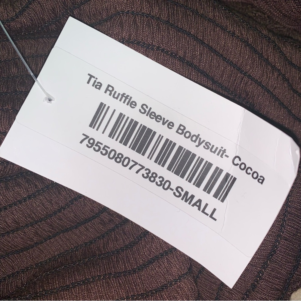 Listicle Ribbed Bodysuit in Brown - Picture 8 of 10
